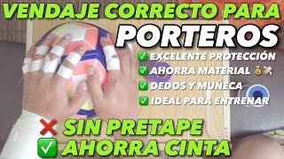 VENDAJE PORTEROS AHORRA MATERIAL SIN PERDER PROTECCIÓN [upl. by Artekal]