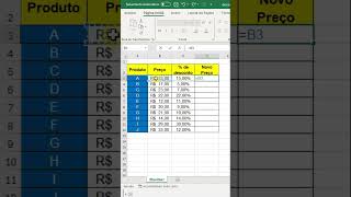 Como dar Desconto em Porcentagem no Excel [upl. by Inessa782]