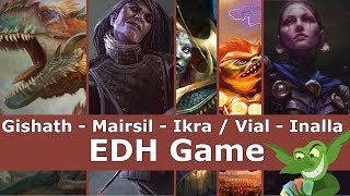 Gishath  Mairsil  Ikra  Vial Smasher  Inalla EDH  CMDR game play for Magic The Gathering [upl. by Gadmon]