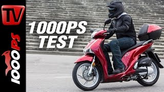 1000PS Test  Honda SH125i amp SH150i 2017 Test [upl. by Nyliahs]