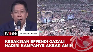 Pendapat Effendi Gazali Terkait Kampanye Akbar AMIN di JIS  Breaking News tvOne [upl. by Asseral]