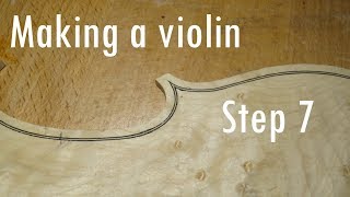 Making a violin  step 7  the purfling [upl. by Annaya172]