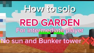 How to SOLO red garden in Slap Battles Tower Defense  Roblox [upl. by Fortunio844]