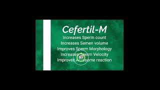 CEFERTIL M  Male Fertility  Cedra Pharma malefertility [upl. by Hgielsa]