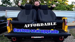 Making CUSTOM SEATS for my CHEVY S10 ZR2 [upl. by Oulman801]