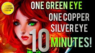 🎧 GET ONE GREEN EYE amp ONE SILVER COPPER EYE IN 10 MINUTES HETEROCHROMIA SUBLIMINAL AFFIRMATIONS [upl. by Ryann938]