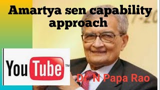 Amartya Sen capability approach [upl. by Artened]