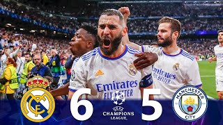 Real Madrid vs Manchester City 65 Highlights amp Goals  INSANE COMEBACK  UCL 2022 [upl. by Reni65]