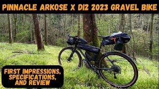 Pinnacle Arkose X Di2 2023 Gravel Bike  First Impressions Specs and Review [upl. by Ahsenyl]