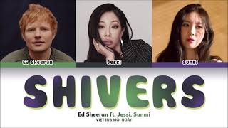 Ed Sheeran SHIVERS feat Jessi SUNMI Lyrics Color Coded Lyrics [upl. by Ilak]