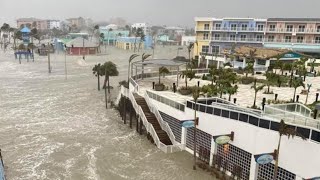 5 Minute ago in Florida Hurricane Milton makes landfall in florida bring tornadoes and floods [upl. by Wheaton]