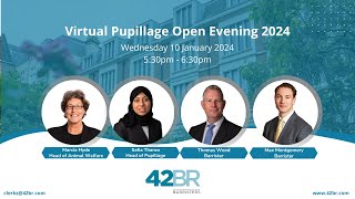 Virtual Pupillage Open Evening 2024 [upl. by Haskins]