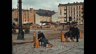 WARSZAWA W CZASACH II WOJNY ŚWIATOWEJ W KOLORZE  WARSAW DURING WORLD WAR II IN COLOR [upl. by Marty]