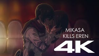 4K Eren Death  Attack on Titan Final Season Part 3  Eng Sub [upl. by Thay644]