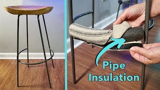 DIY Soft Footrest for Metal Bar Stools [upl. by Aciretahs]