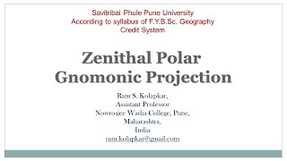 Zenithal Polar Gnomonic Projection [upl. by Annad880]