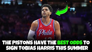 The Detroit Pistons have the best odds to sign Tobias Harris In free agency [upl. by Allertse]