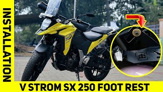 VStrom SX 250 Footrest Installation Guide  Easy DIY Tutorial [upl. by Jenine932]