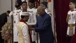 Dr Pritam Bhartwan is receiving Padma Shri Award 2019 at President House New Delhi [upl. by Brigitta]