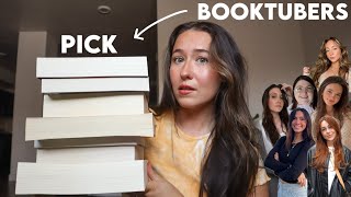 Booktubers choose what I read for an entire month  reading vlog [upl. by Hartzke504]