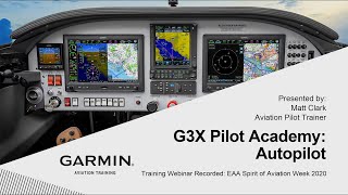 G3X Pilot Academy Autopilot [upl. by Barnabe269]