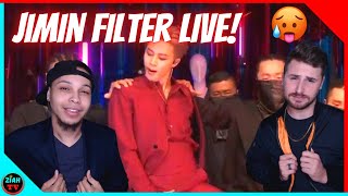 JIMIN FILTER LIVE  REACTION 🥵 [upl. by Edyak153]