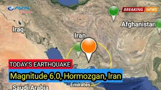 TODAYS EARTHQUAKE  IRAN EARTHQUAKE [upl. by Kryska108]