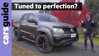 Volkswagen Amarok W580 2021 review Australia specific Walkinshaw tuned dualcab 4WD V6 ute test [upl. by Nosiram470]