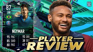 87 FLASHBACK NEYMAR PLAYER REVIEW FLASHBACK NEYMAR SBC  FIFA 22 ULTIMATE TEAM [upl. by Nimaj]