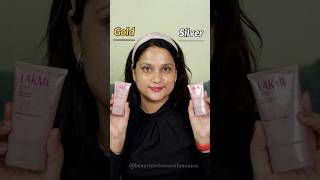 😳OMG Lakme Lumi Tints Glow is unreal 🤯Golden vs Silver makeup lakmelumicream shorts [upl. by Anig]