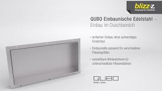 QUBO Wandnische  Einbaunische – einfacher Einbau in Badezimmer und Dusche Trockenbau [upl. by Nichol]