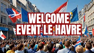 2024 Paris Olympics Massive Welcome Event in Le Havre France  WOW [upl. by Hackett223]