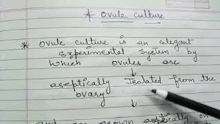 Ovule Culture Procedure by Ritikas Tutorial [upl. by Dusen83]