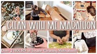 Clean With Me Marathon 2024  DAYS of Cleaning amp 2 Hours of Cleaning Motivation [upl. by Grizel]