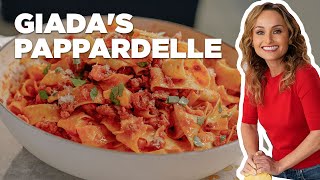 Giadas Pappardelle Pasta with Sausage Ragu  Giada Entertains  Food Network [upl. by Shere]