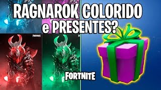 FORTNITE  RAGNAROK COLORIDO e PRESENTES CHEGANDO [upl. by Norahc]