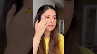 Easy eye makeup look💛 arishfakhan makeup makeuptutorial eyeshadow tutorial beauty shorts [upl. by Spindell]