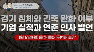 경기 침체 긴축 완화 기업 실적과 연준 인사 발언에 주목 안석훈의 주간 뉴욕증시 브리핑 230116 [upl. by Annoet167]