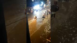 Outside of Ghatkopar station Mumbai heavyraininmumbai waterblock 25th September 2024 [upl. by Hocker]