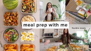 Meal prep with me  Grocery haul  easy prep for healthy meals all week [upl. by Brinn467]