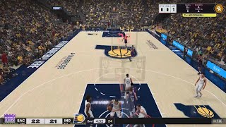 Sacramento Kings vs Indiana Pacers Play now online NBA 2K25 [upl. by Leuqer]