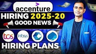 Accenture Hiring Good News  TCS Offcampus Infosys Cognizant Hiring Plans [upl. by Assirrem]