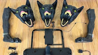 Cerberus Animatronic 2024 Spirit Halloween Unboxing amp Demo [upl. by Atirabrab]