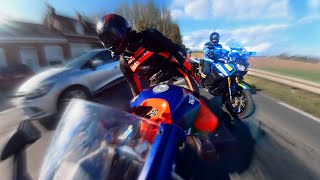 MOTARD vs GENDARME 👮‍♂️il a pris cher [upl. by Heiney]