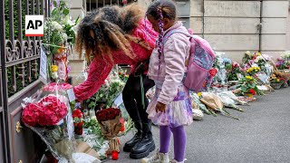 Tributes to Tina Turner outside Swiss home [upl. by Varini292]