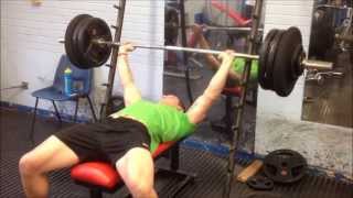 1325kg 292lbs Bench Press PR [upl. by Penni]