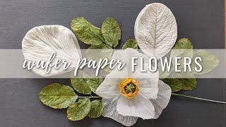 How to make wafer paper flowers for cakes  Florea Cakes [upl. by Downs]