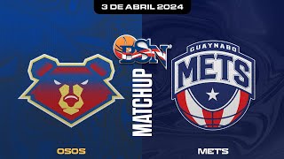 Osos de ManatÃ­ vs Mets de Guaynabo  BSN2024 [upl. by Maressa]