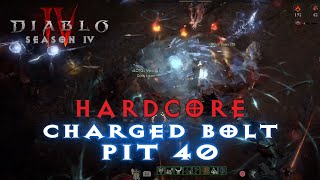 Hardcore Pit 40 Run Charged Bolt Sorc Madness Unleashed [upl. by Brinna]