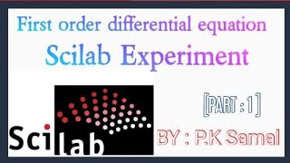 Scilab program to solve first order differential equations [upl. by Cicily]